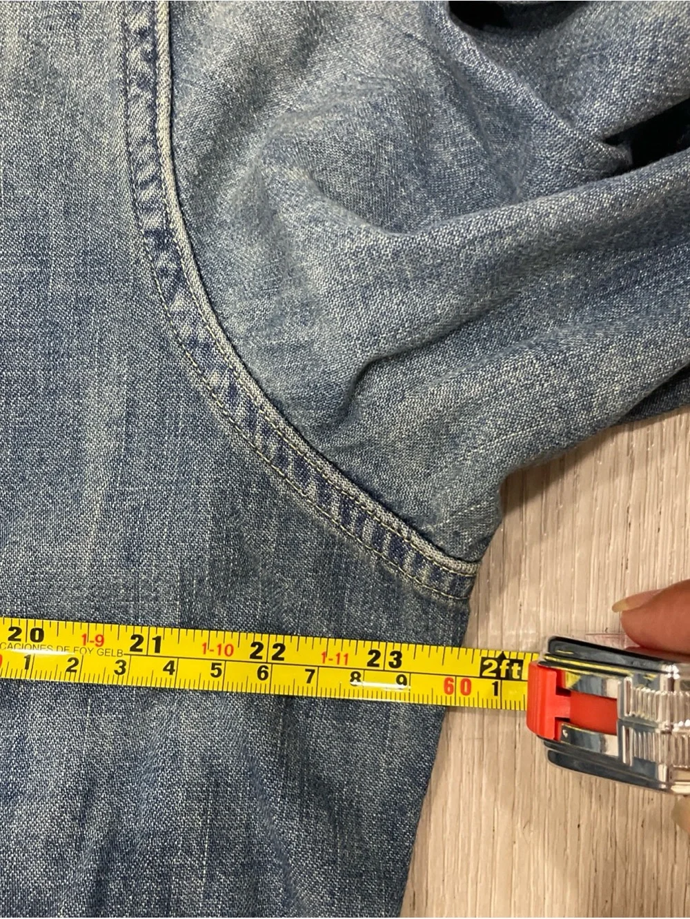 Polo by Ralph Lauren Faded Blue Denim Western Shirt
